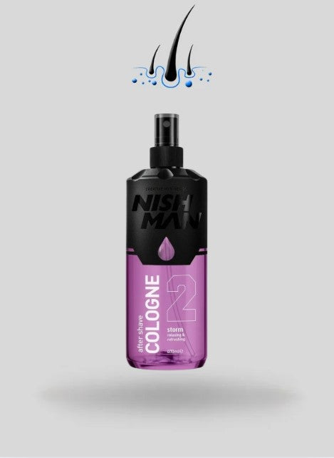 After Shave Nishman Cologne 400 ml 02 Storm – Frescura y Protección para Hombre
