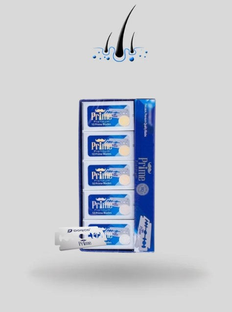 100 Hojas Dobles Filos Dorco Prime – Precisión Profesional para Navaja o Navajín